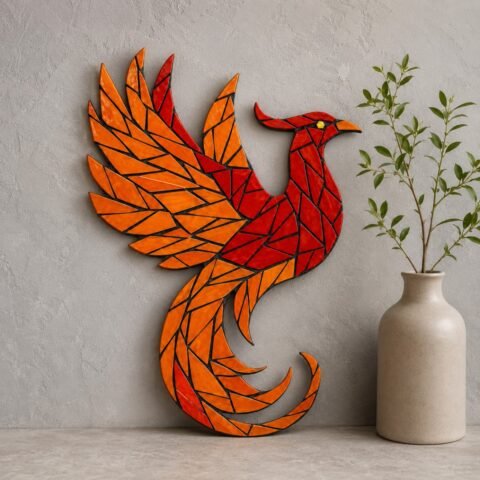 The Crimson Ascent Glass Mosaic Art Kit