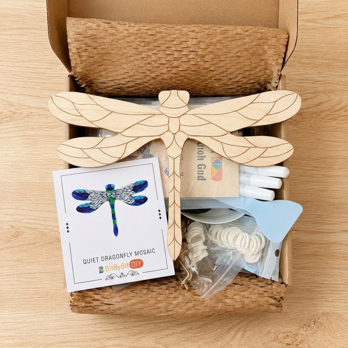 Quiet Dragonfly Glass Mosaic Art Kit