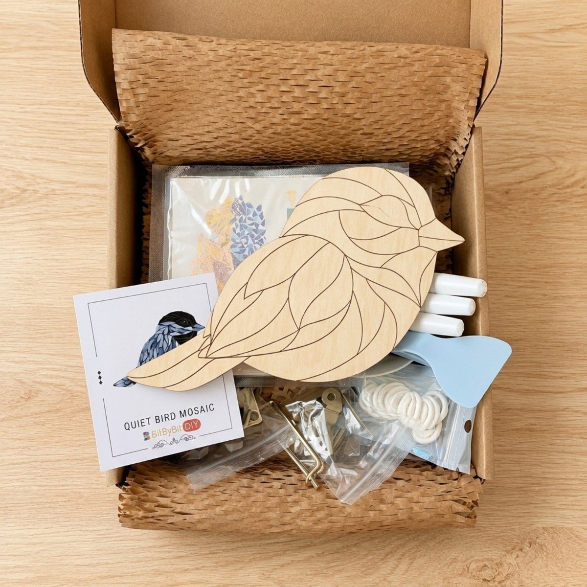 Quiet Bird Glass Mosaic Art Kit
