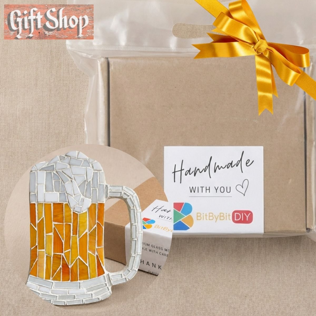 Cozy Beer Glass Mosaic Art Kit