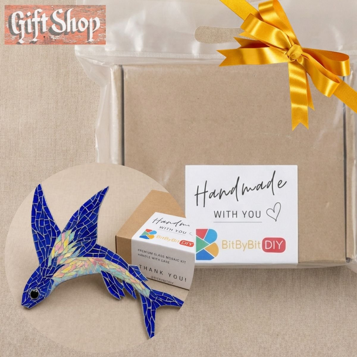 Flying Fish Glass Mosaic Art Kit