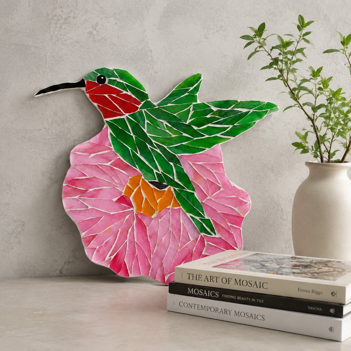 Hovering Hummingbird Glass Mosaic Art Kit