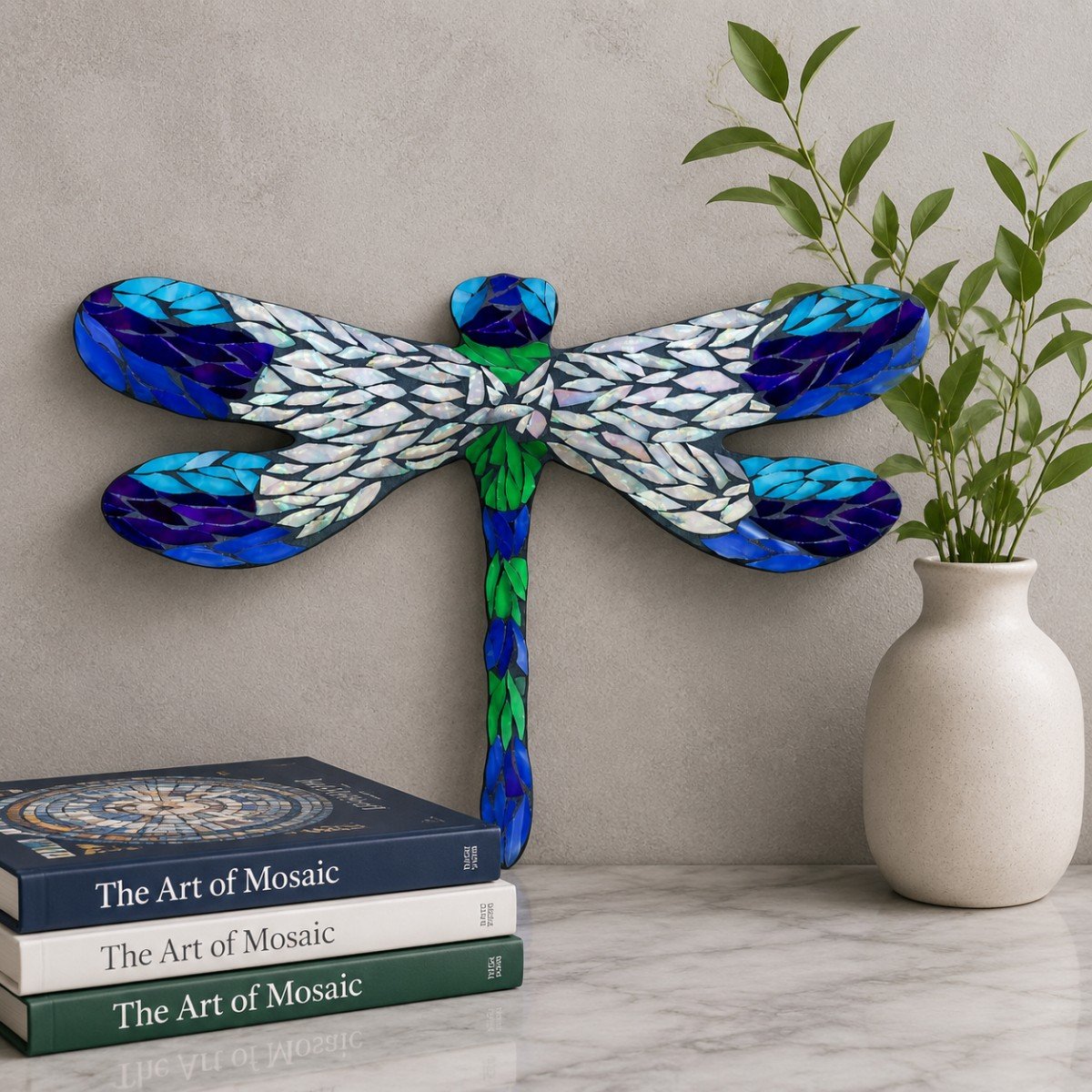 Quiet Dragonfly Glass Mosaic Art Kit