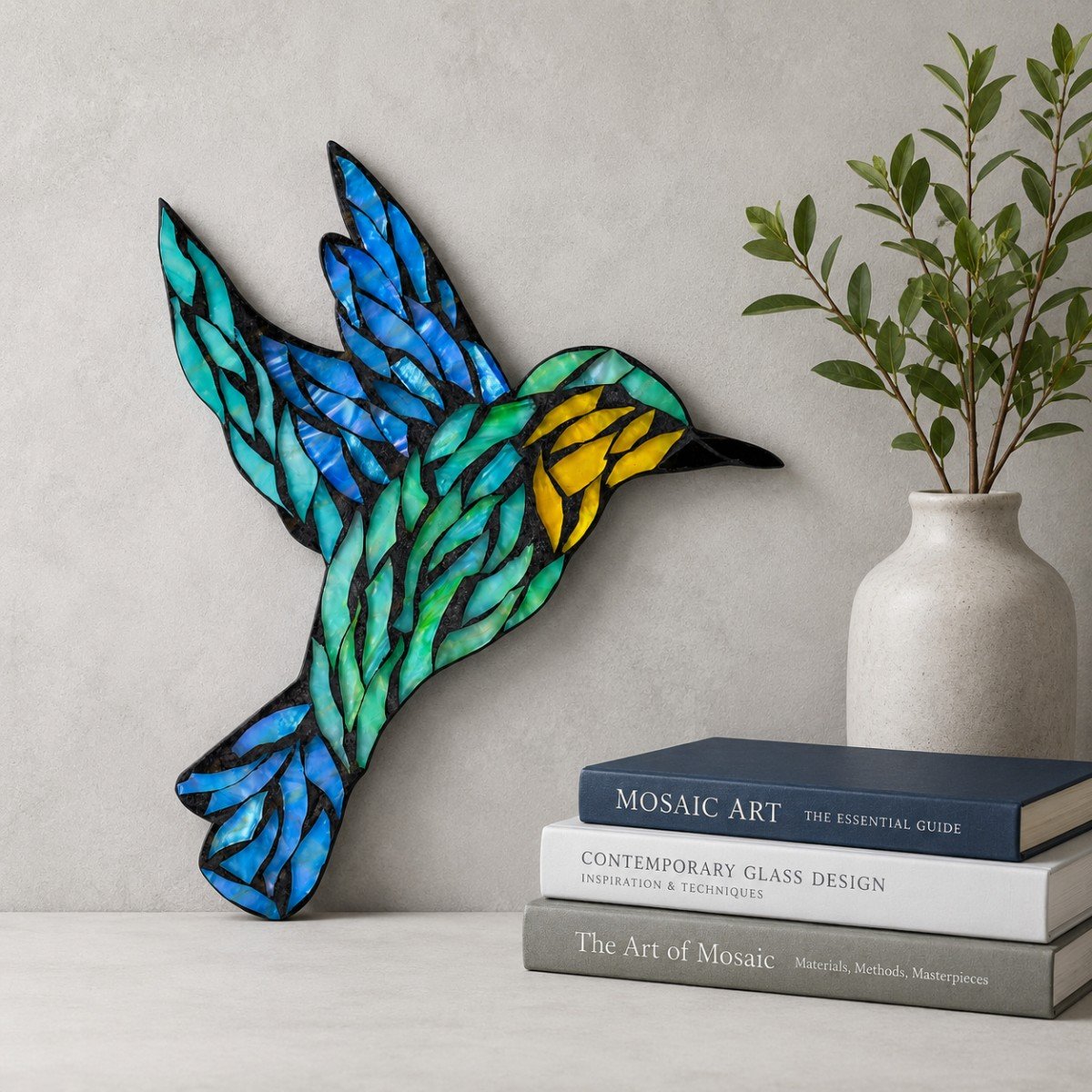 Soaring Hummingbird Glass Mosaic Art Kit