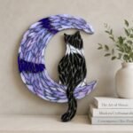 Moonlit Cat Glass Mosaic Art Kit