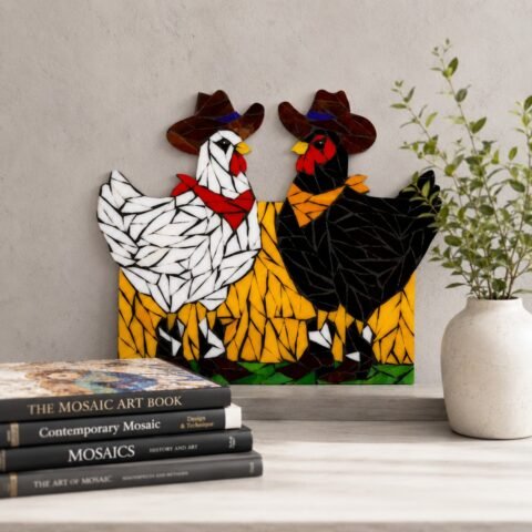Companion Chickens Glass Mosaic Art Kit