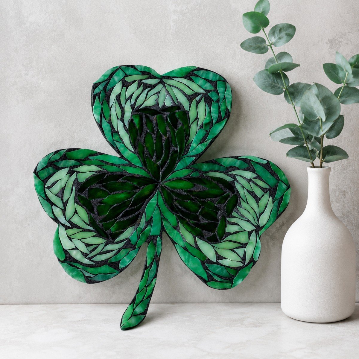Lucky Clover Glass Mosaic Art Kit