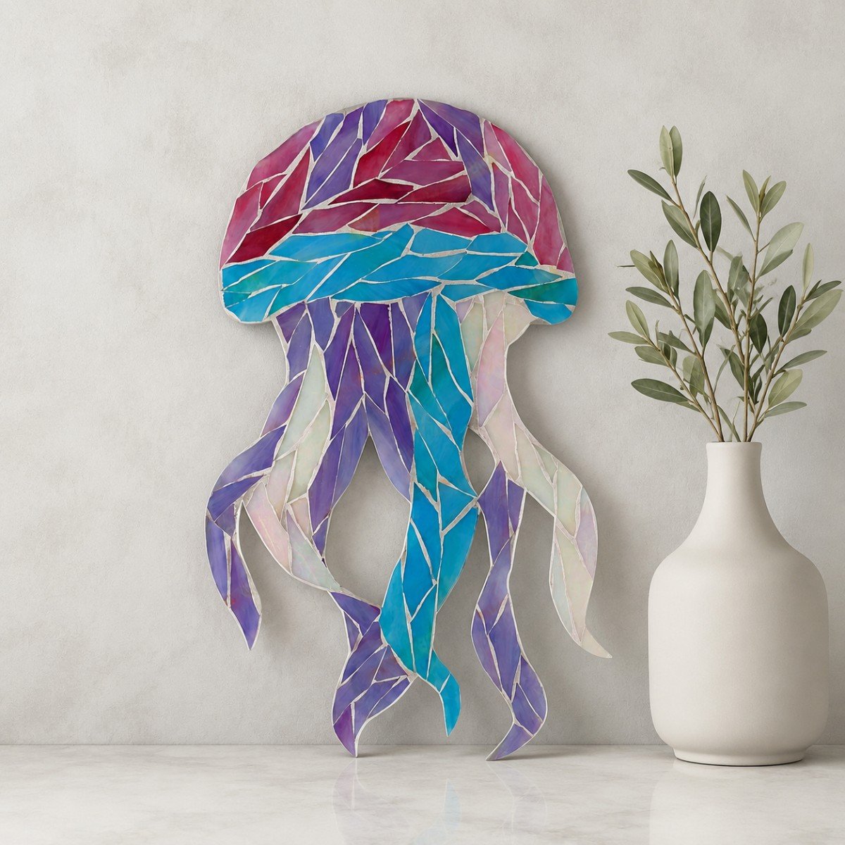 Gentle Jellyfish Glass Mosaic Art Kit