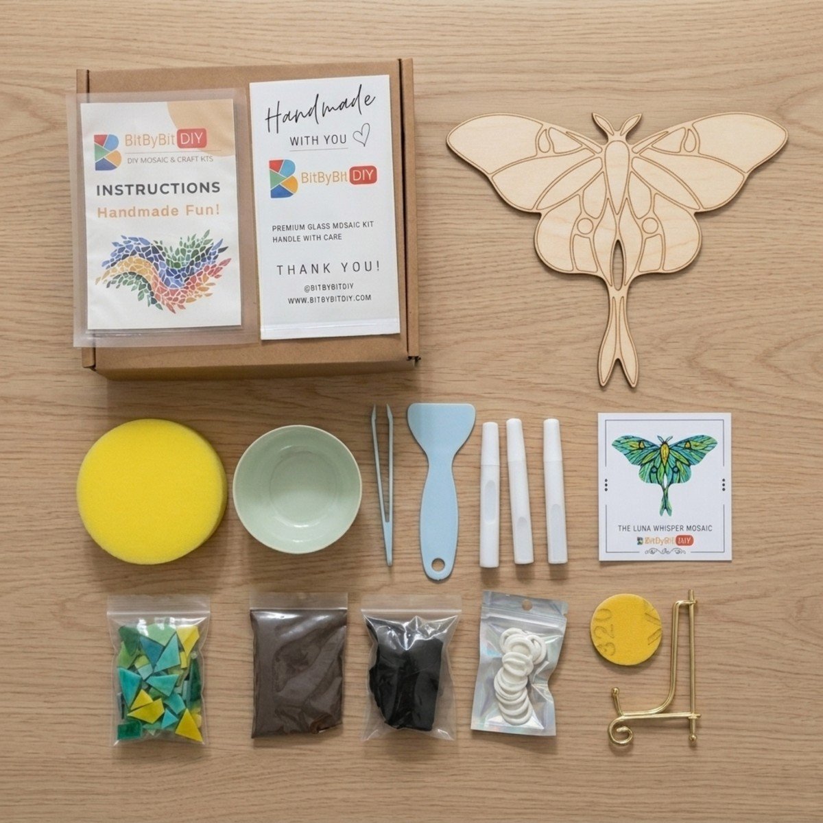 The Luna Whisper Glass Mosaic Art Kit