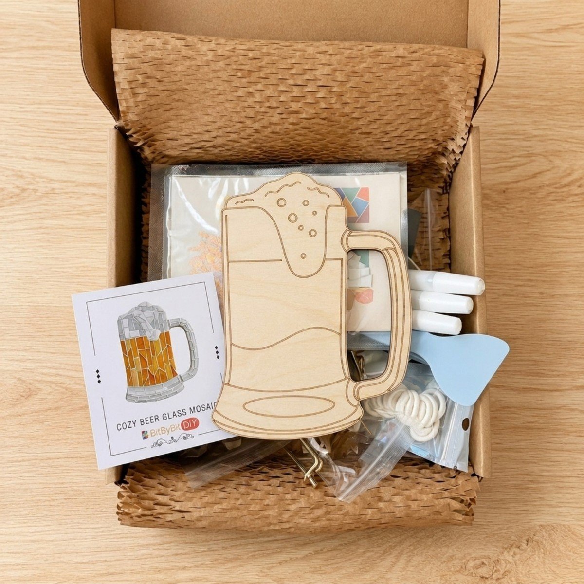 Cozy Beer Glass Mosaic Art Kit