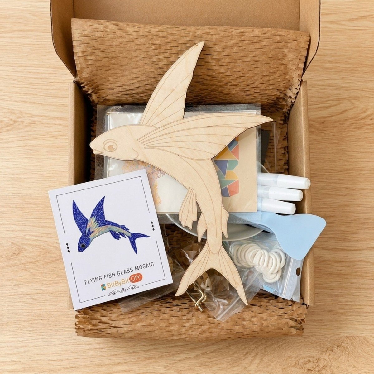 Flying Fish Glass Mosaic Art Kit