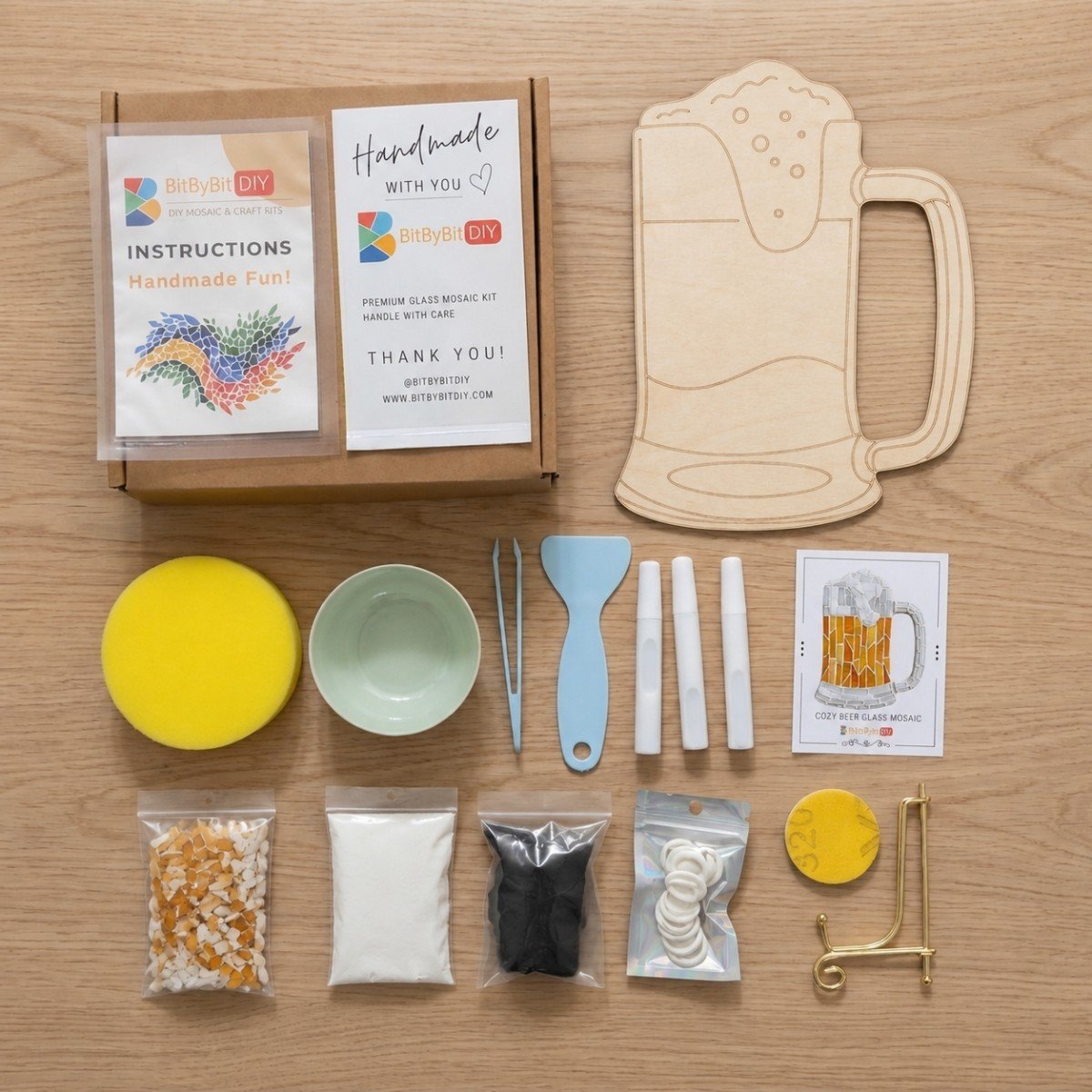 Cozy Beer Glass Mosaic Art Kit