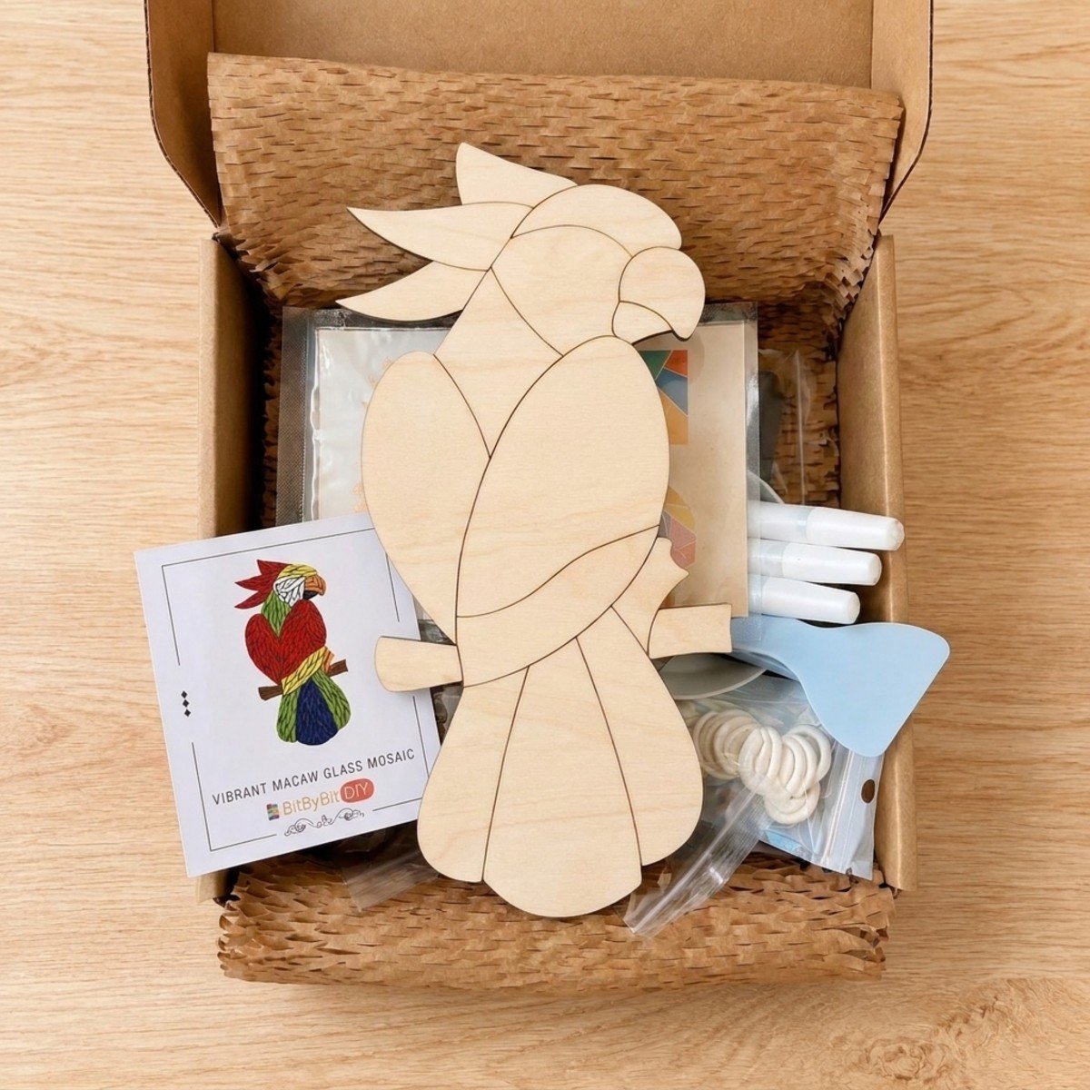 Vibrant Macaw Mosaic Art Kit