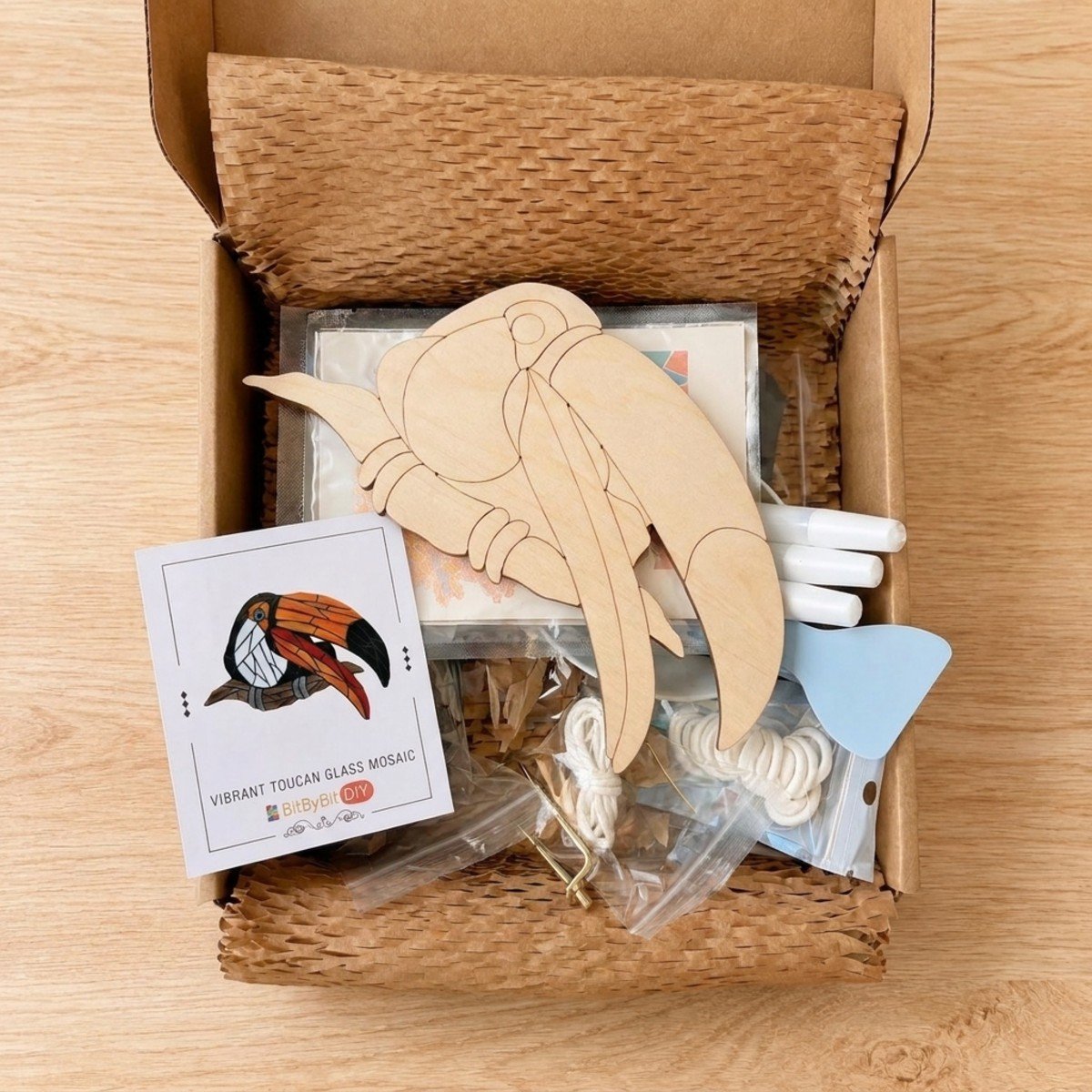 Vibrant Toucan Mosaic Art Kit