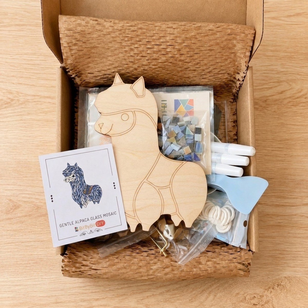 Gentle Alpaca Mosaic Art Kit