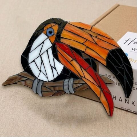 Vibrant Toucan Mosaic Art Kit