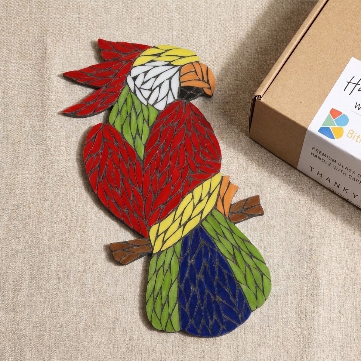 Vibrant Macaw Mosaic Art Kit