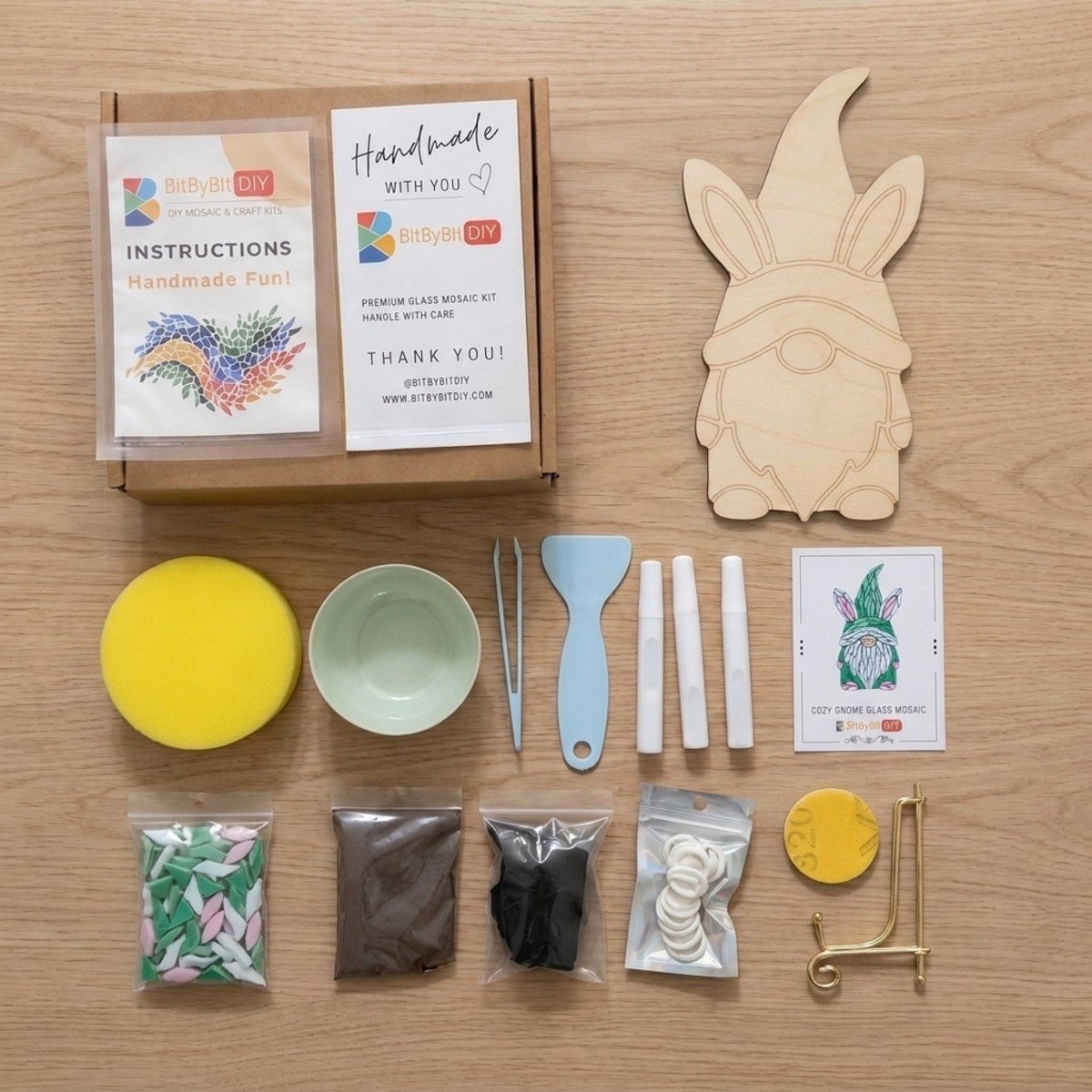 Cozy Gnome Mosaic Art Kit