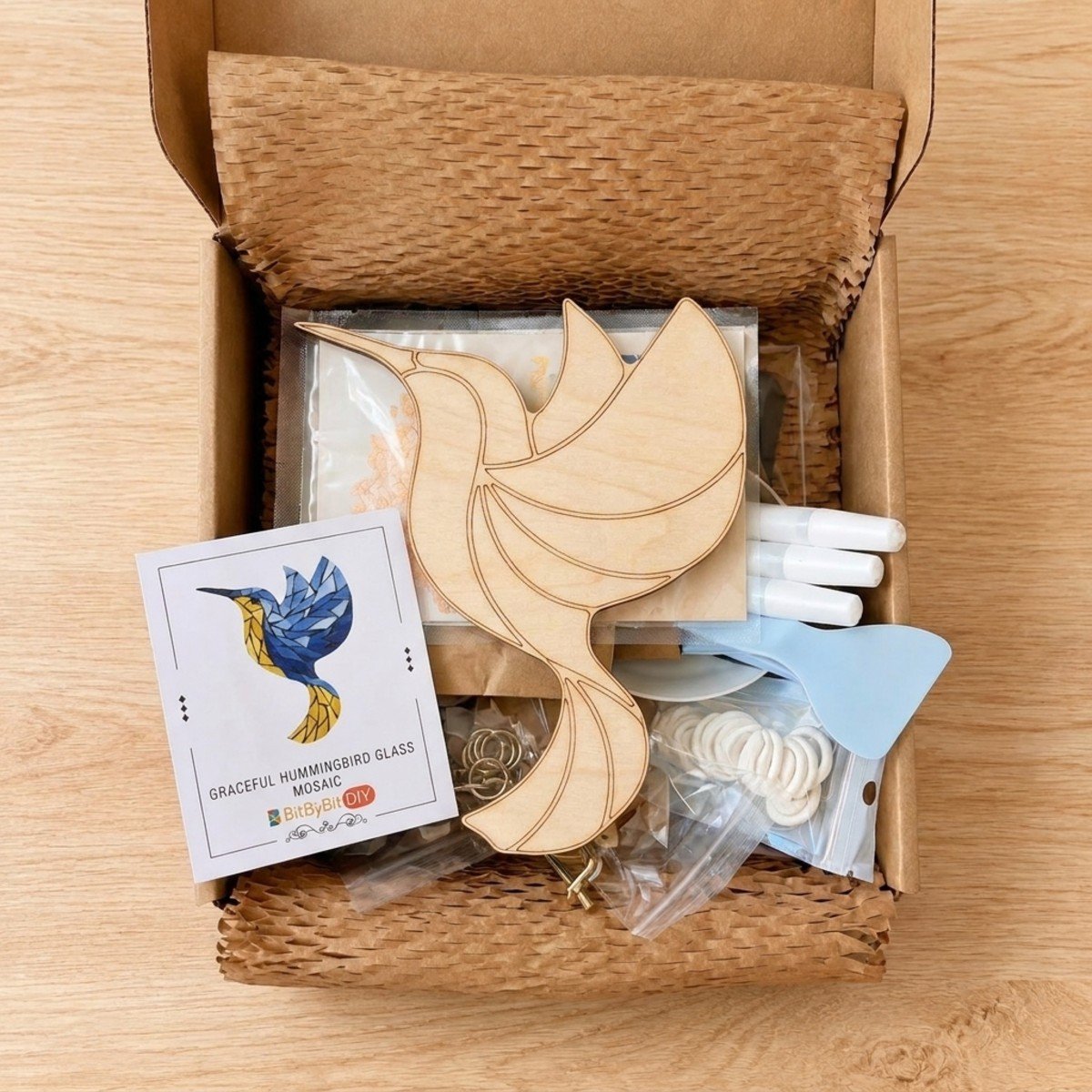 Graceful Hummingbird Mosaic Art Kit