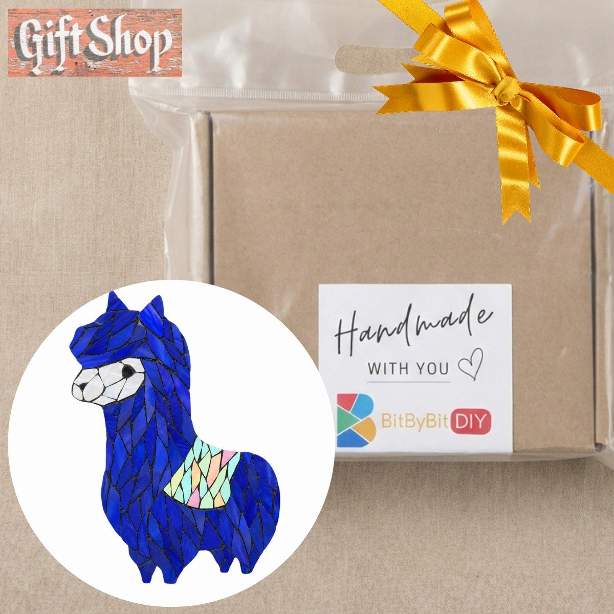 Dreamy Alpaca Mosaic Art Kit