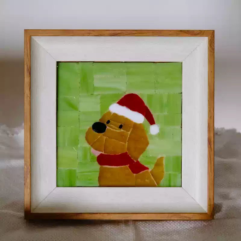 Holiday Pup Mosaic Art Kit