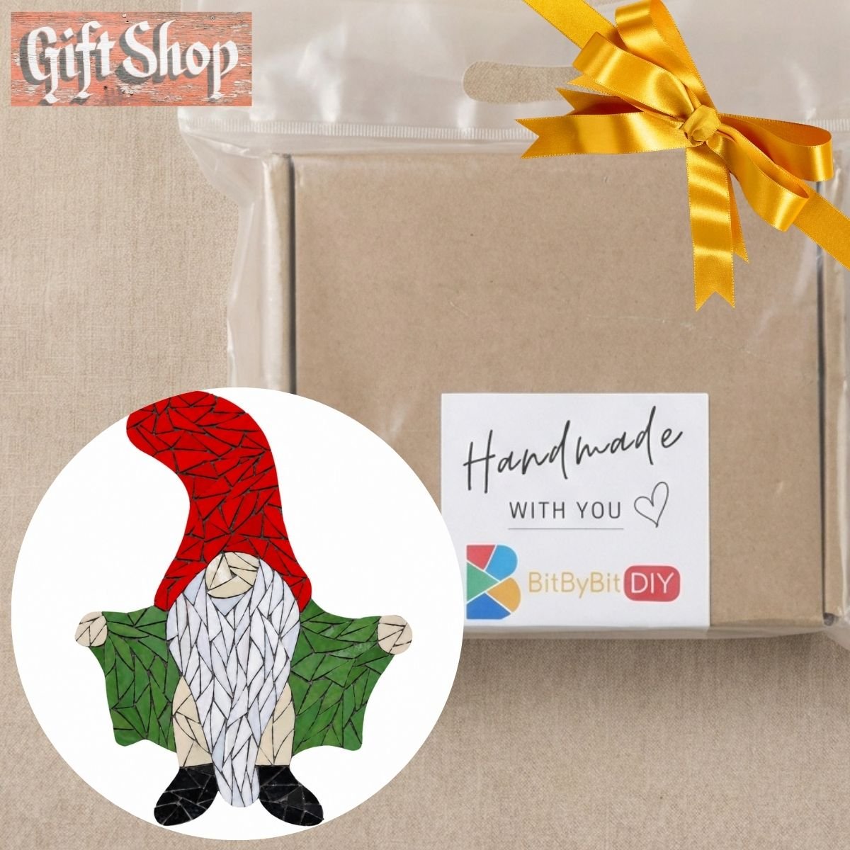 Merry Gnome Mosaic Art Kit