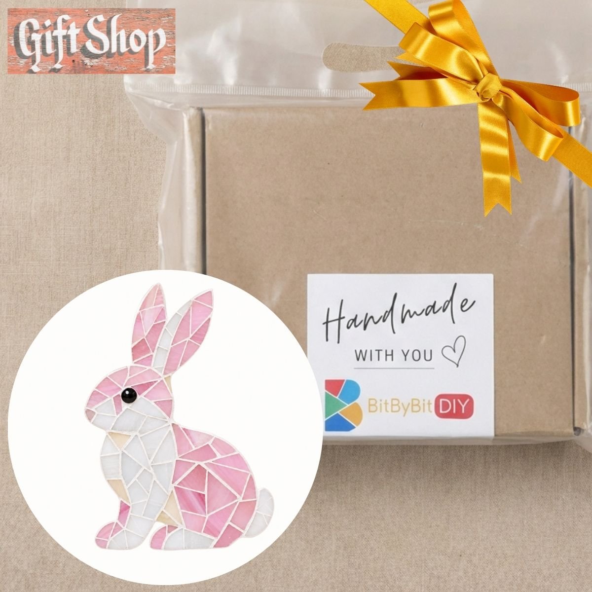 Gentle Bunny Mosaic Art Kit