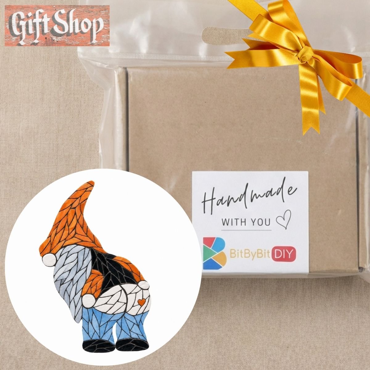 Playful Gnome Mosaic Art Kit