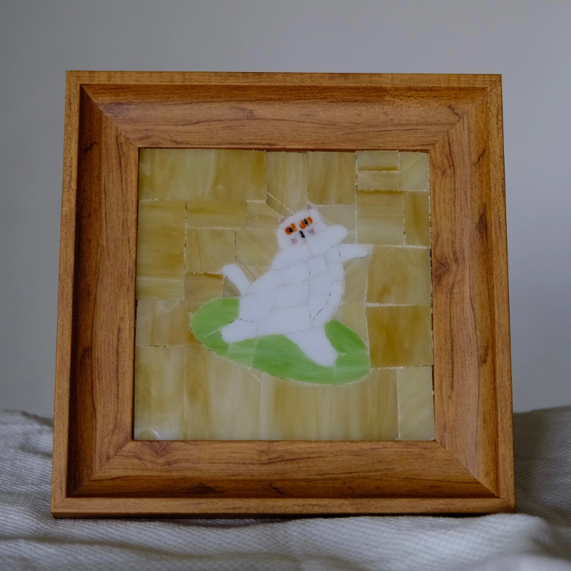 Serene Cat Mosaic Art Kit