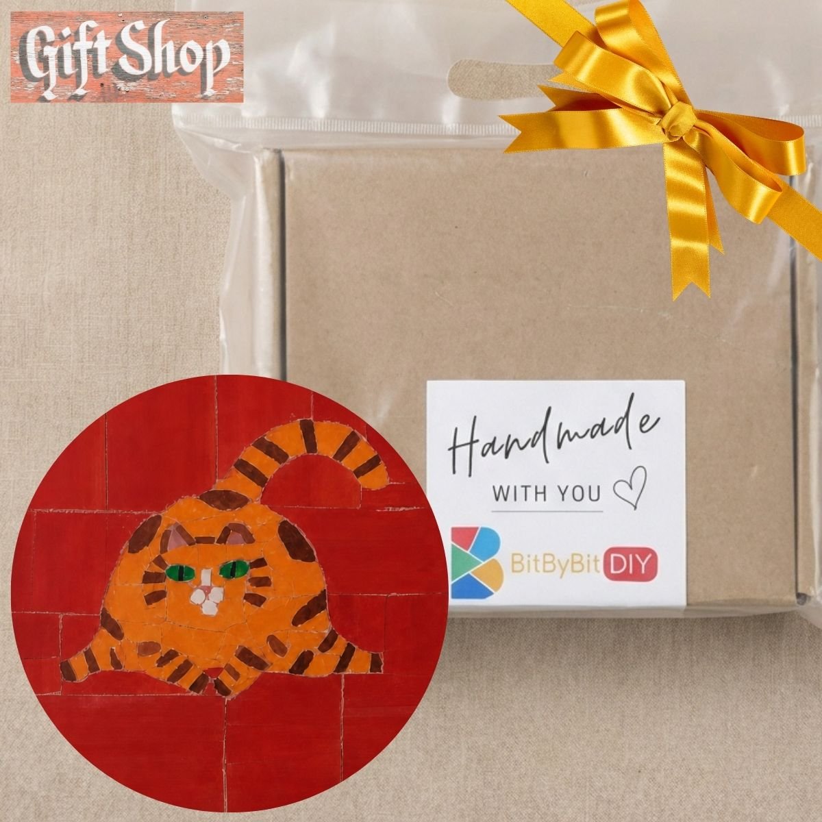 Chubby Cat Mosaic Art Kit