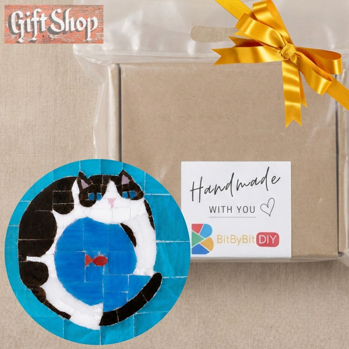 Curious Cat Mosaic Art Kit