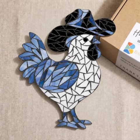 Country Rooster Mosaic Art Kit