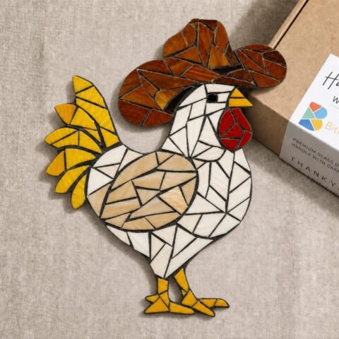 Rustic Rooster Mosaic Art Kit