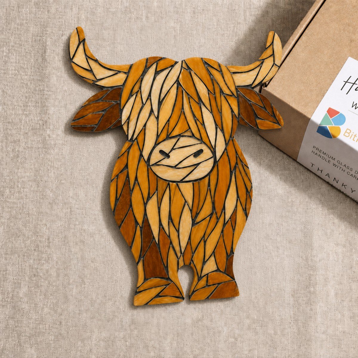 Highland Cow Mosaic Art Kit