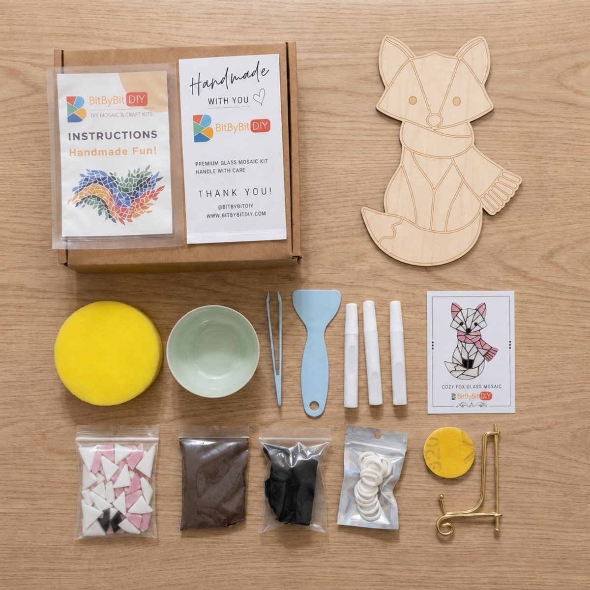 Cozy Fox Mosaic Art Kit