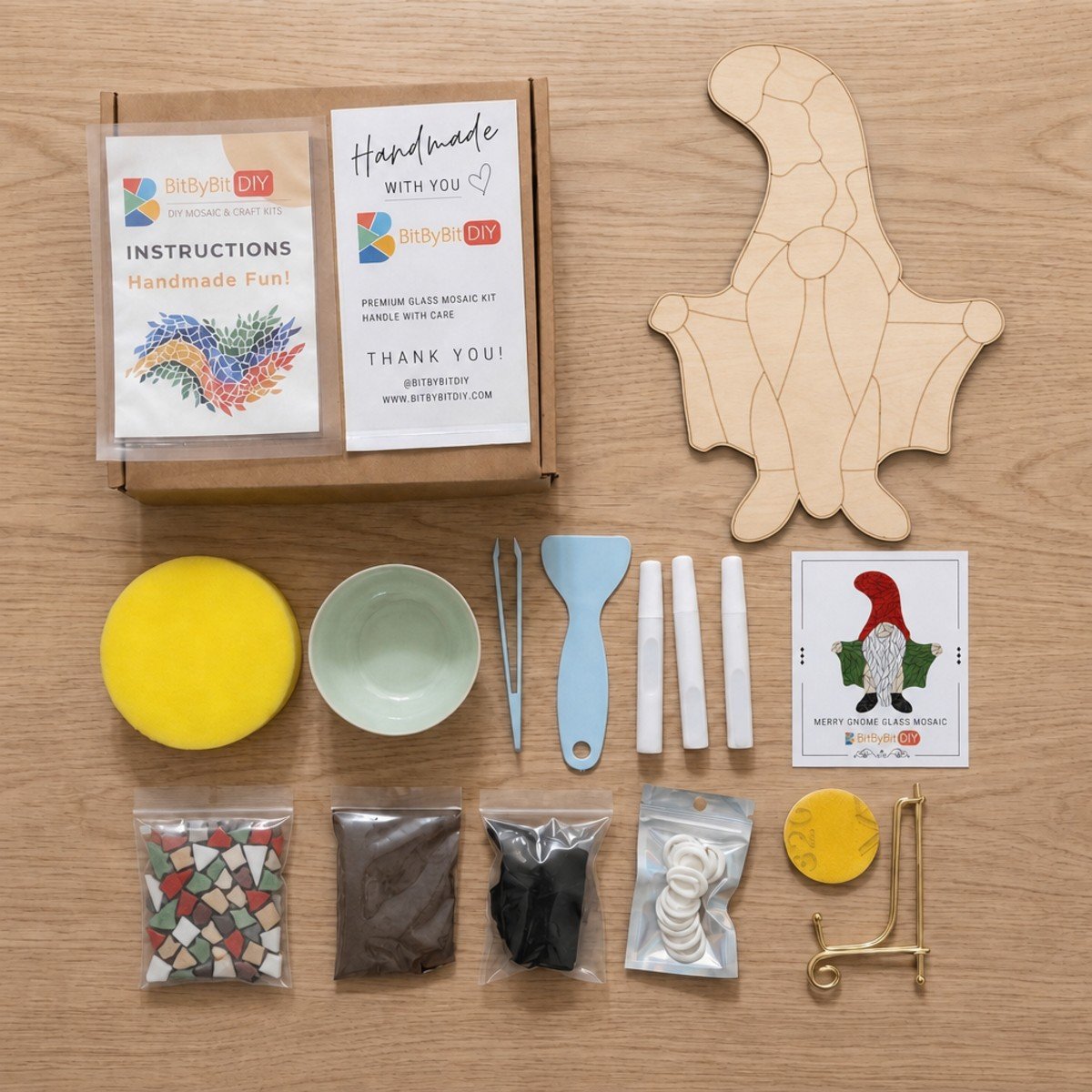 Merry Gnome Mosaic Art Kit