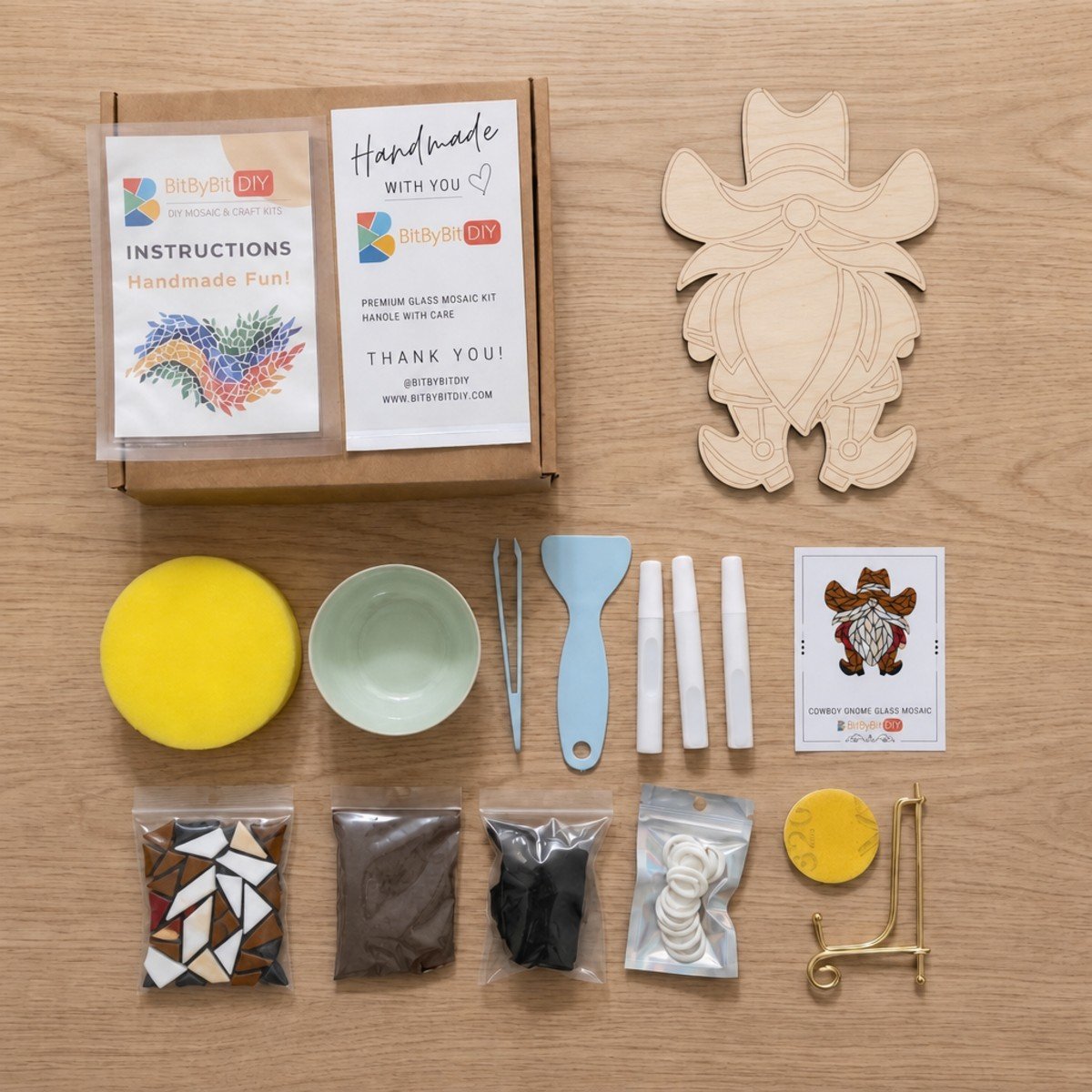 Cowboy Gnome Mosaic Art Kit
