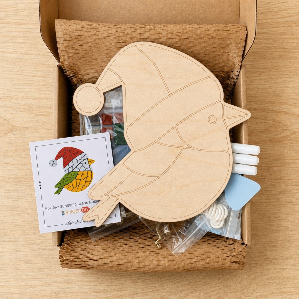 Holiday Songbird Mosaic Art Kit