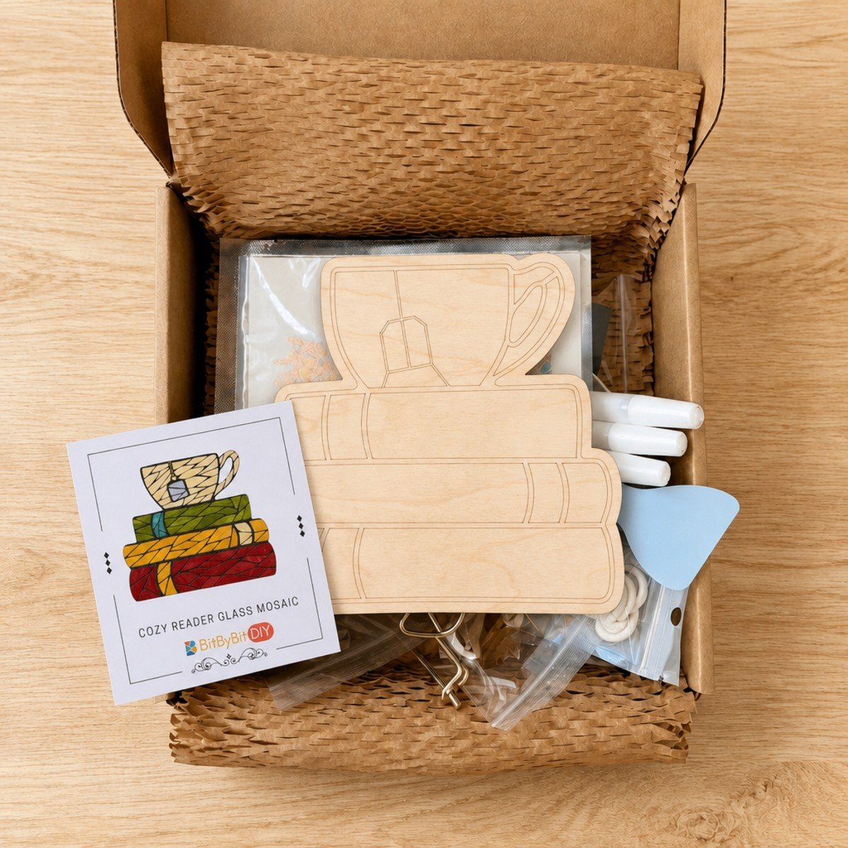 Cozy Reader Mosaic Art Kit