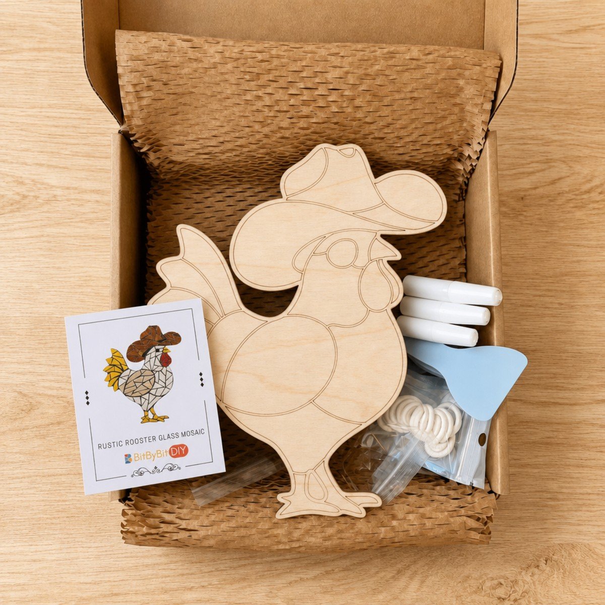 Rustic Rooster Mosaic Art Kit