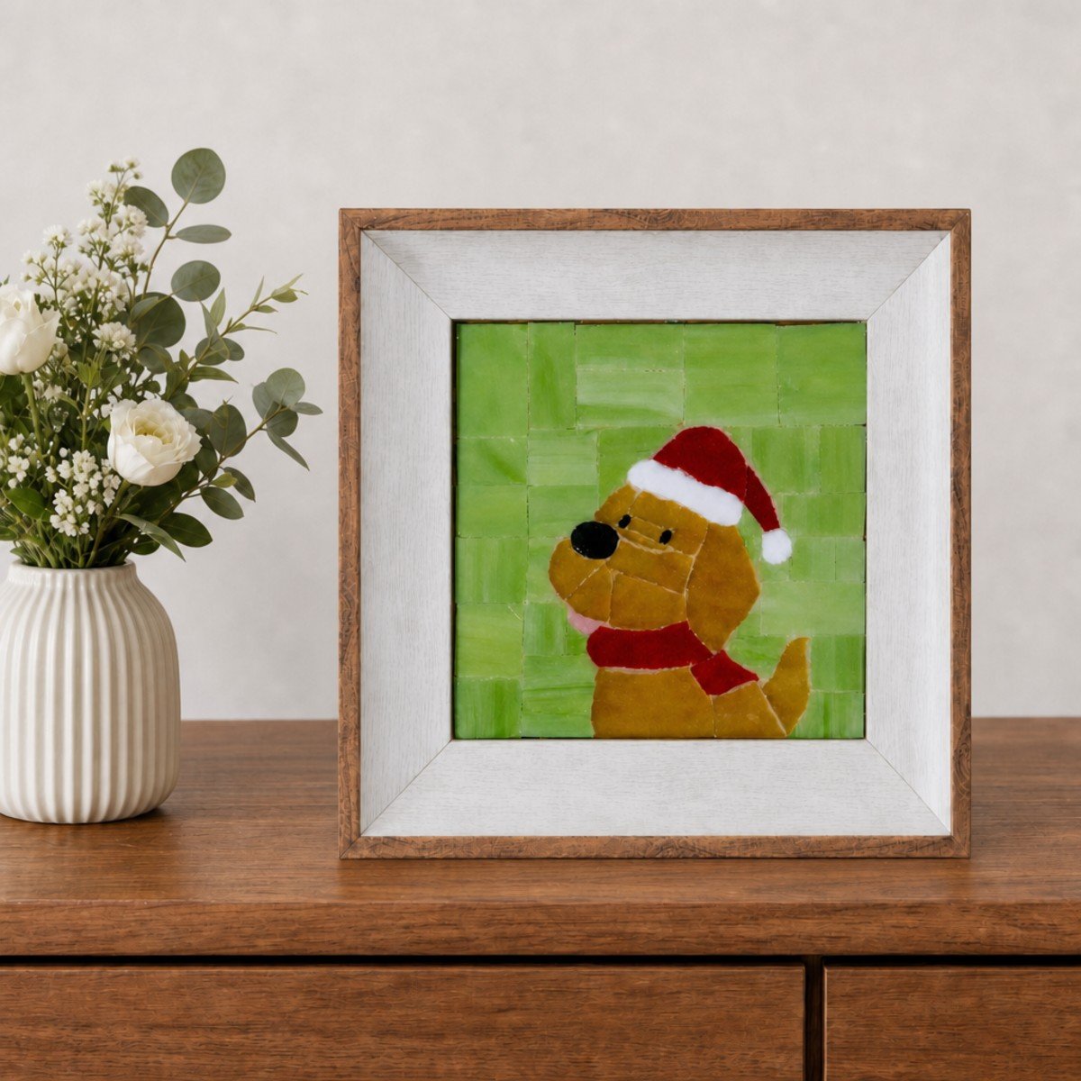 Holiday Pup Mosaic Art Kit