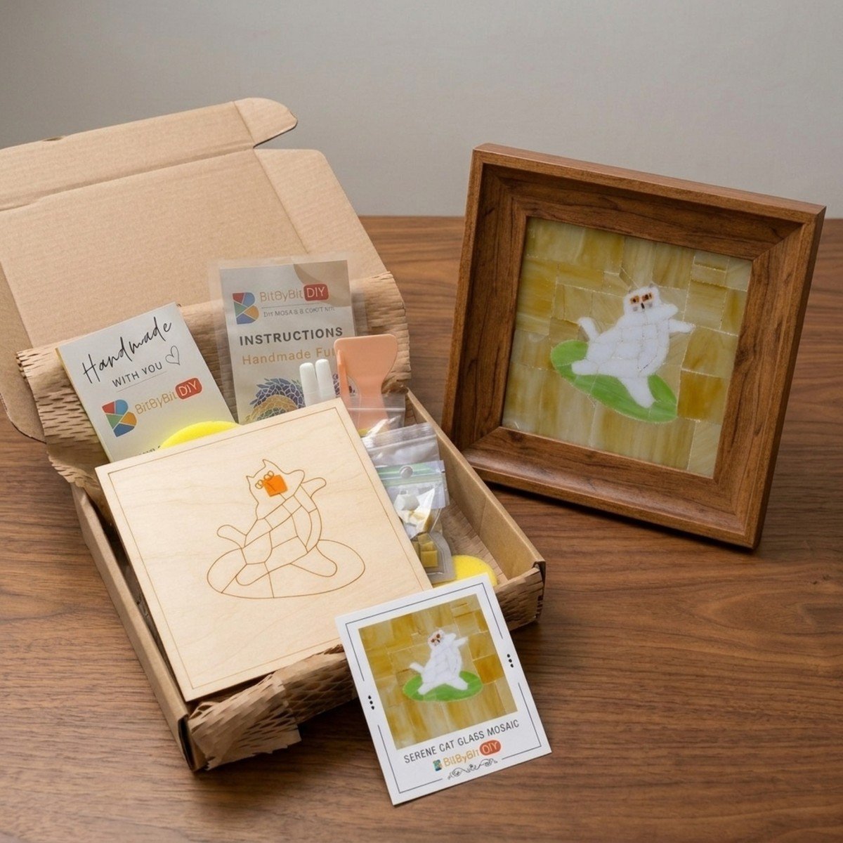 Serene Cat Mosaic Art Kit