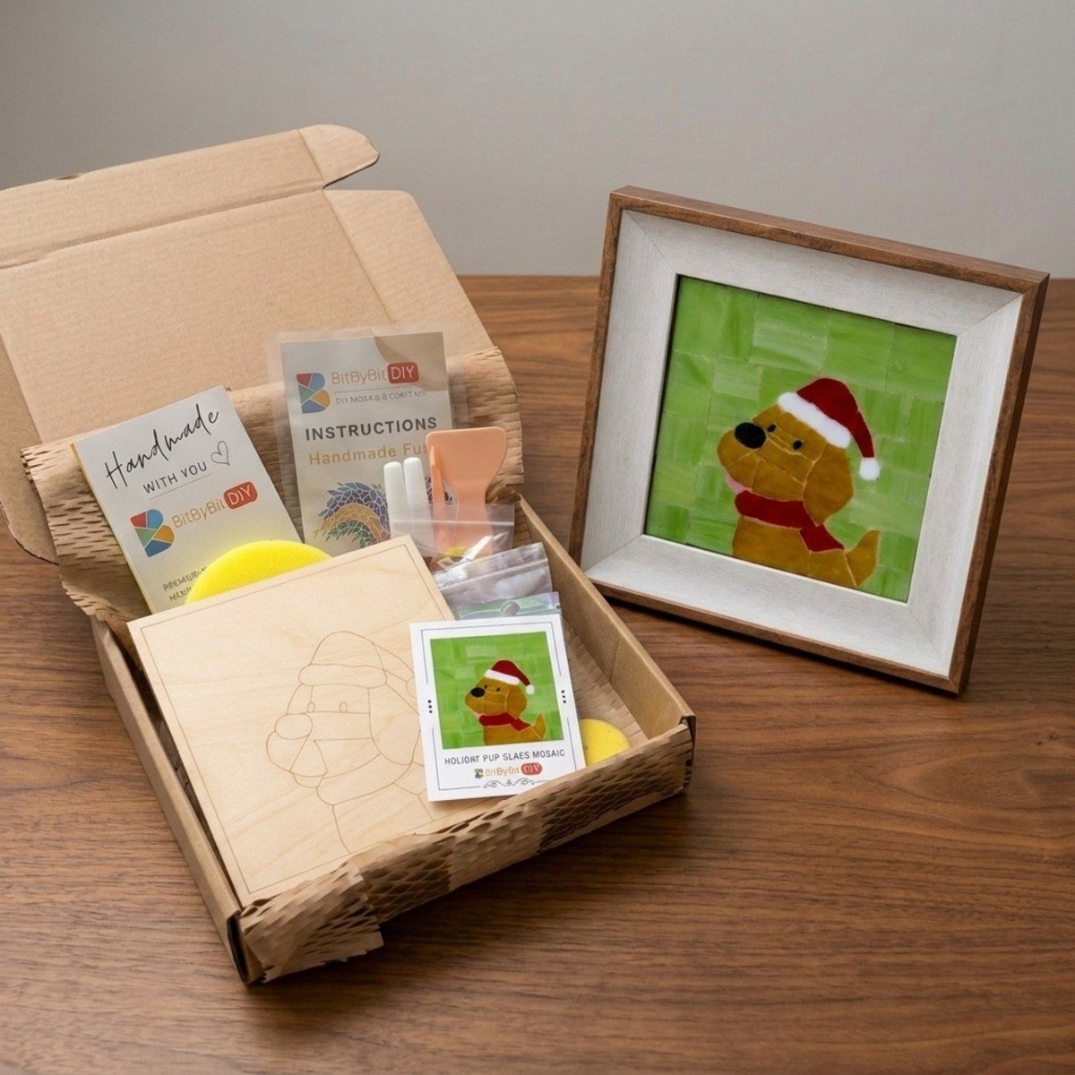 Holiday Pup Mosaic Art Kit