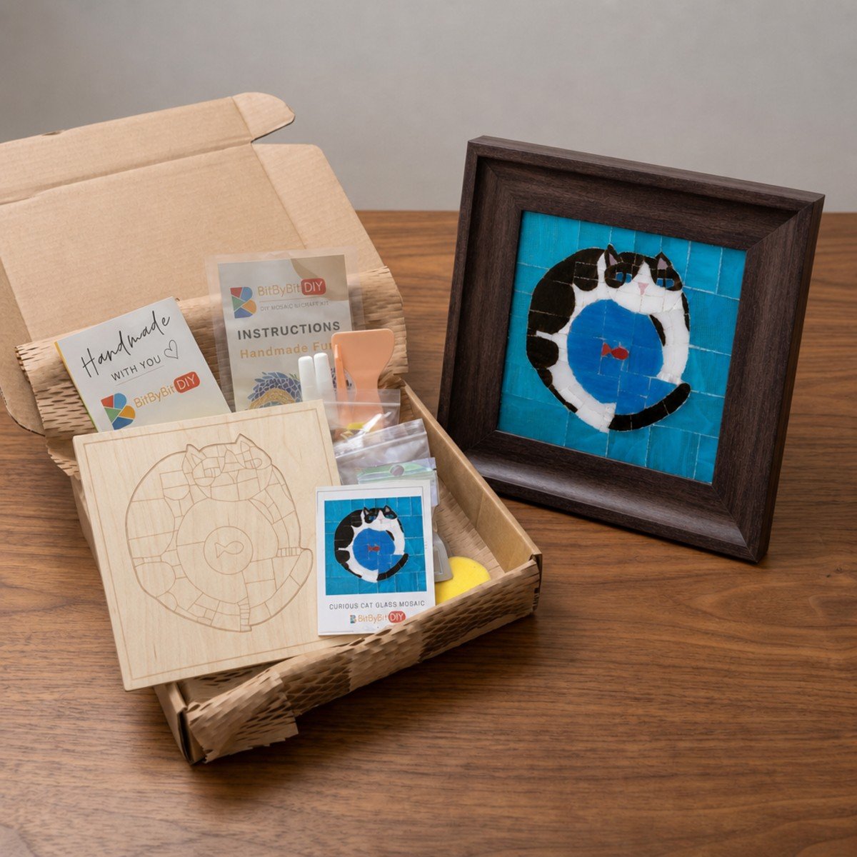 Curious Cat Mosaic Art Kit