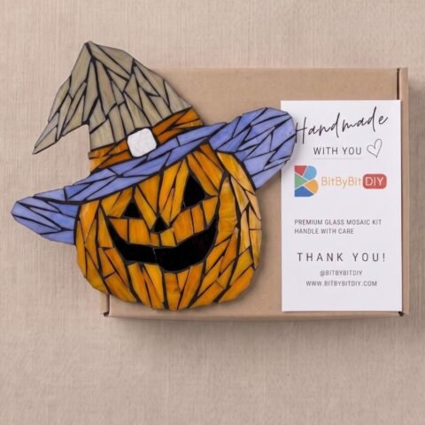 Witch Pumpkin Mosaic Art Kit