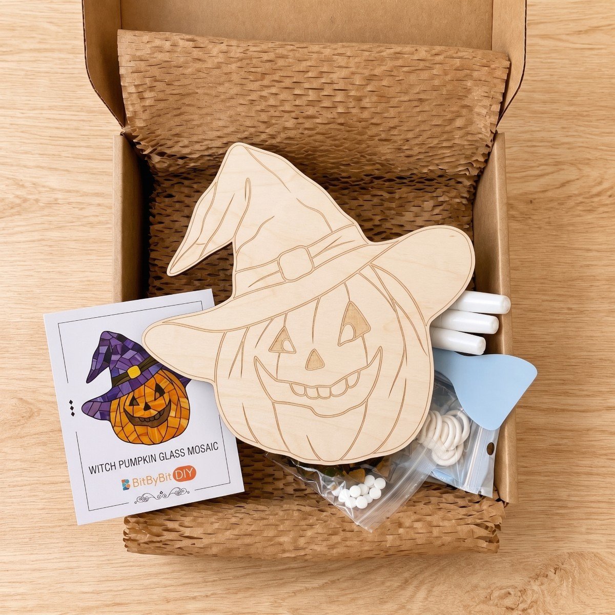 Witch Pumpkin Mosaic Art Kit